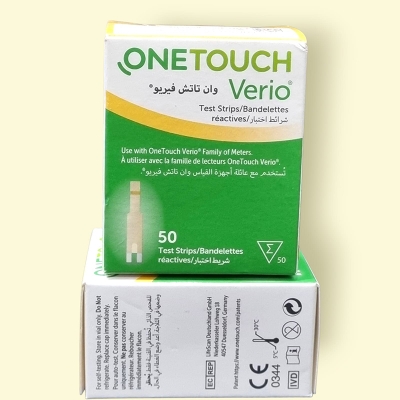 Picture of OneTouch Verio® Test Strips (50 Strips) – Premium Blood Glucose Testing Multicolor