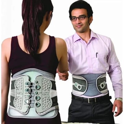 Picture of Tynor Lumbo Lacepull Brace Price in Bangladesh | Corset Belt for Disc Injury, Back Muscle Spasms, Pre and Post Spine Surgery Protection Multicolor
