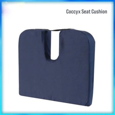 Picture of Coccyx Seat Cushion to Relieve Back, Sciatica and Tailbone Pain Ideal for Car, Office Chair Multicolor