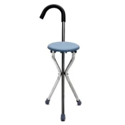 Picture of Walking Stick with Foldable Seat – Portable Support & Rest Solution Multicolor