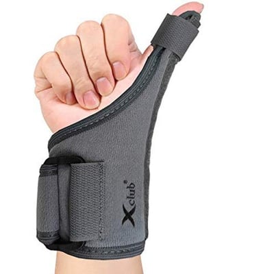 Picture of 5pcs Taiba Thumb Spica Splint Wrist Support/Wrist Strap/Wrist Brace/Hand Support - SUITABLE FOR BOTH RIGHT AND LEFT HANDS Grey