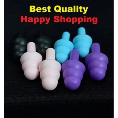 Picture of Waterproof Silicone Ear Plugs Sleep Noise Prevention Earplugs Noise Reduction Multicolor
