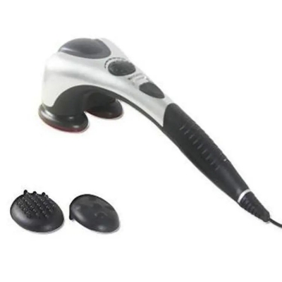 Picture of Powerful Electric Double Head Hammerpro Body Massager for Pain Relief/Acupressure Dual Hand Dolphin Double Point Body Massager Multicolor
