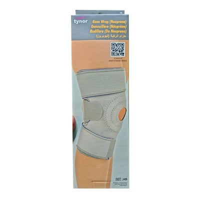 Picture of Tynor Knee wrap,with adjustable,(Knee Support Compression, Support,Pain Relief) Grey