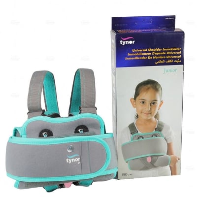 Picture of Tynor  Paediatric Shoulder immobilizer Child Kids Arm Sling  dislocated  injury Grey