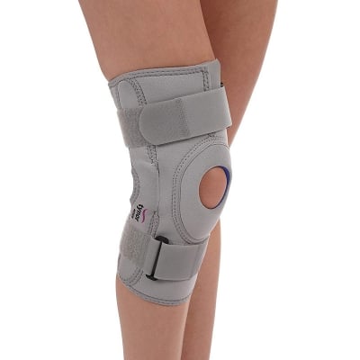 Picture of Tynor Knee support Hinged (Neoprene)Provides Rigid Support Grey