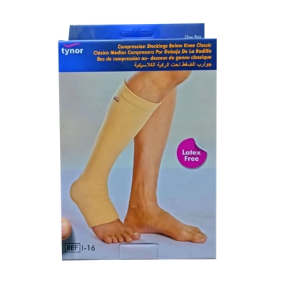 Picture of Tynor Compression stocking below knee Grey