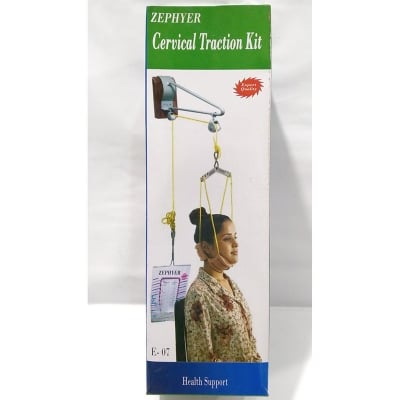 Picture of New Modified Cervical Traction Kit With Weight Bag - Universal - Massage Machine Grey