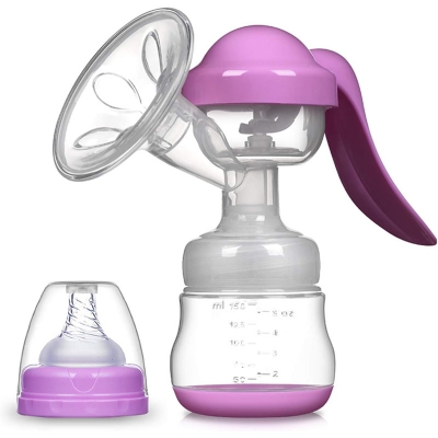 Picture of Adjustable Suction Silicone Hand Pump, Small Portable Milk Catcher Baby Feeding Pumps & Accessories Multicolor