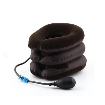 Picture of 3 Layer Inflatable Air Cervical Neck Traction Device Soft Neck Collar Pillow Pain Stress Relief Neck Posture Stretching Brace 