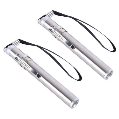 Picture of 2 Pack-Camping, Doctor, Dentist, Travel Led Flashlight Pocket Medical Torch Light with Convex Cree Led Grey