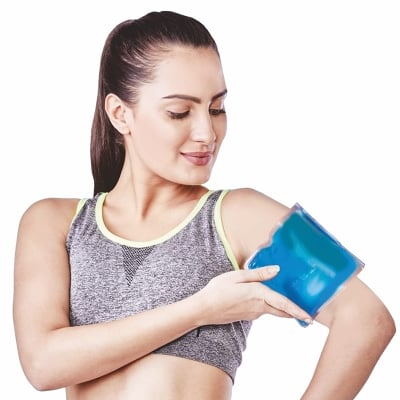 Picture of Vissco Icecool Gel Pack,Re-Freezable for Instant Shoulder Pain Relief & Swelling for Men & Women, Use it forBack&Shoulder Lake Blue