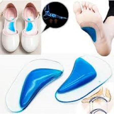Picture of Orthotic Professional Arch Support Insole Flat Foot Flatfoot Corrector Shoe Cushion Insert Silicone Gel orthopedic pad Blue