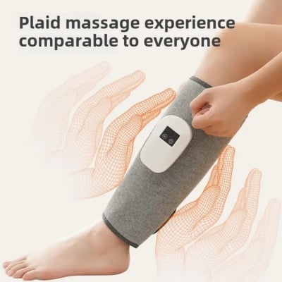 Picture of Leg Massager Air Compression for Blood Circulation and Pain Relief Pressotherapy Electric Kneading Airbag CalfWrapMassage Light Ash