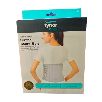Picture of Tynor Lumbo Sucral belt A-05  Adjustable pain relief support Grey