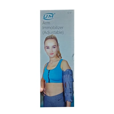 Picture of Arm immobilizer,arm brace,with adjustable, pain relief support Grey