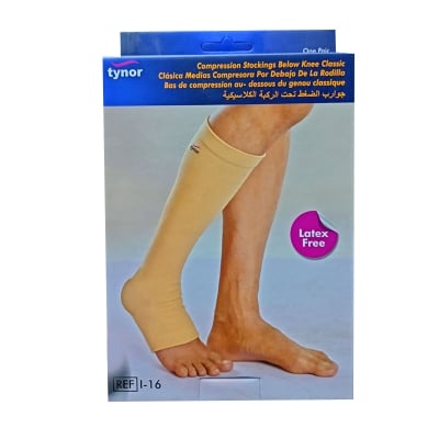 Picture of Tynor Compression stocking below knee Brown