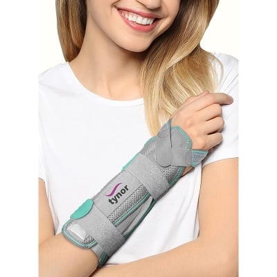 Picture of Tynor Forearm splint (emobilization, perfect fitting, extended comfort, durable) Grey