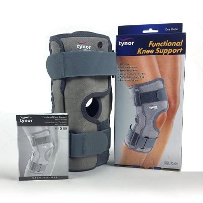 Picture of Tynor Functional Knee Support For La Lateral Support and ImMobilization Grey