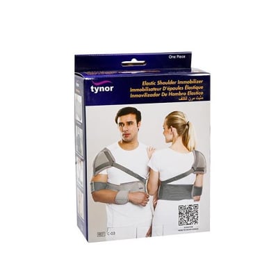 Picture of Tynor Elastic shoulder immobiliser ,Grey,1Unit Grey