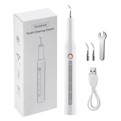 Picture of Ultrasonic Electric Teeth Cleaner with 3 Adjustable Modes Rechargeable Dental Plaque Remover, Tartar Scraper, Tooth Whitening & Cleaning at Home Multicolor