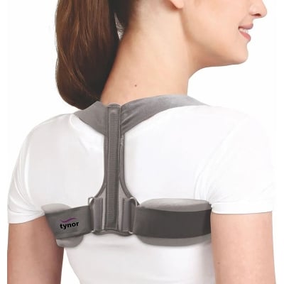 Picture of Tynor Clavicle Brace with Fastening Tape, Grey, M/L/XL, 1 Unit Multicolor
