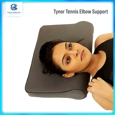 Picture of grey Cervical Pillow Spondylosis Neck & Back Pain Support 