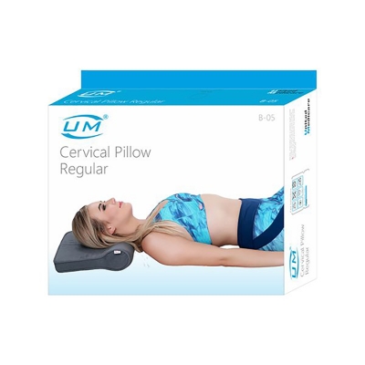Picture of UM Soft Cervical pillow (B-05) Regular Grey
