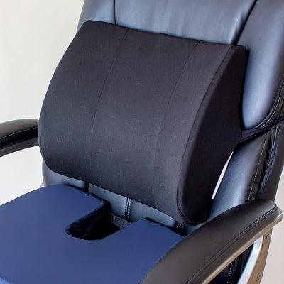 Picture of Orthopedic Foam Seat Cushion & Lumbar Support Pillow Set – Ergonomic Back Rest & Coccyx Pad for Office Chair, Car & Gaming 