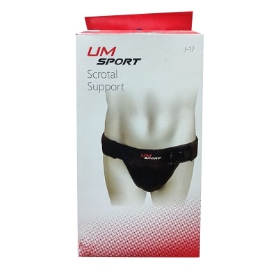 Picture of United Medicare Scrotal support (Black) for man Black