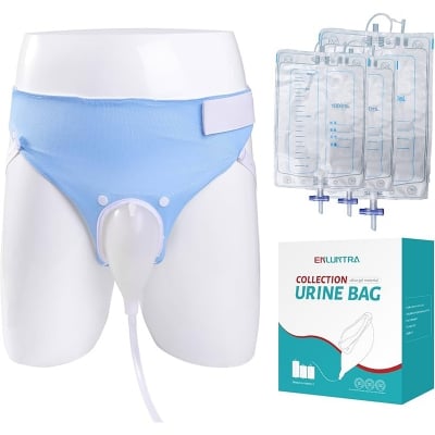 Picture of Portable Silicone Urine Bag 1000ml+2000ml=3000ml Urine Collector for Incontinence Medical Consumables/ Urice collector / Urine cup / Pampers 