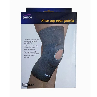 Picture of Tynor Knee Cap Open Patella (Support, Uniform Compression, Relieves Pain) Grey
