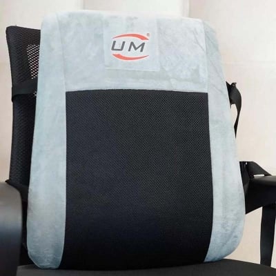 Picture of UM United Medicare Back Rest Support Full(Chair/Seat Support, Back Pain)-Universal Size Beige