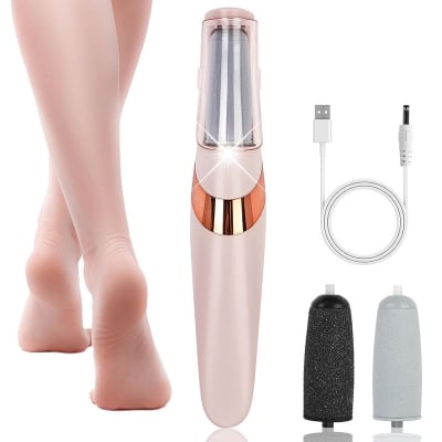 Picture of Professional Callus Filer and Foot Scrubber Kit for Silky Smooth Feet - Pedicure Machine with Dead Skin Remover, Includes Pedicure Tools for Women Multicolor