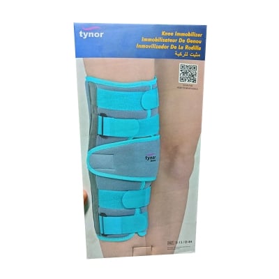Picture of Tynor Knee Immobilizer 14" is an excellent brace to immobilize, support and protect the injured Grey