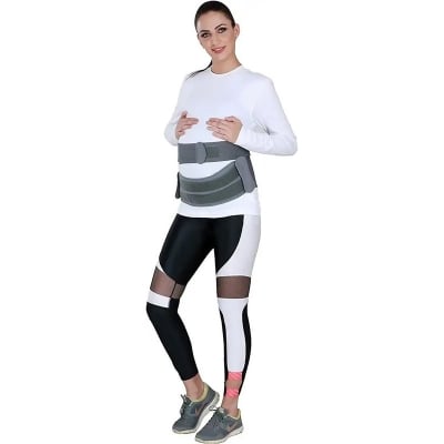 Picture of Maternity belt, pregnancy back support, (With adjustable pain relief) Grey
