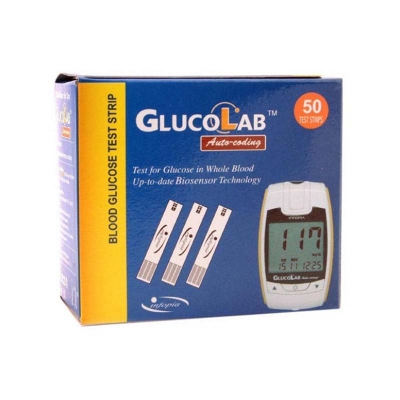 Picture of GlucoLab Glucometer Test Strips 50’pcs Light Ash