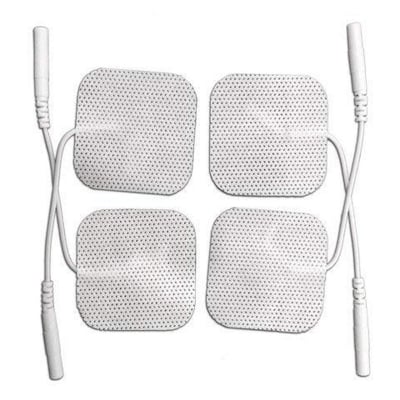 Picture of White Physiotherapy Equipments Self Adhesive Electrode Pads For Electronic Stimulators, Ift, Tens,Ems & Pulse Massagers Beige
