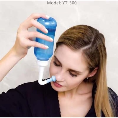 Picture of Health Proo Nose Wash Cleaner Nasal Irrigator Rinse Bottle Nose Protector Avoid Allergic Rhinitis Adults Children Neti Pot 300ML Blue