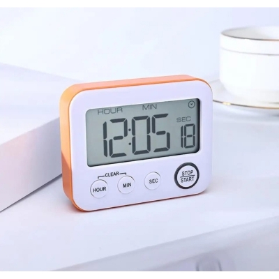 Picture of Digital Kitchen Countdown Timer: Teachers Classroom Counter Large LCD Loud Magnetic Clip Kids Simple Clock Mini Small Stopwatch Big Beeper Minute Hour Seconds Cooking Giant Multicolor