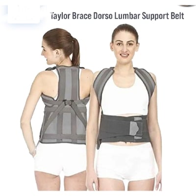 Picture of Posture corrector Tylor Brace Dorso Lumber Spinal Support Belt Lower and upper Back pain Relief Magnitic Back Brace For men & Women. 