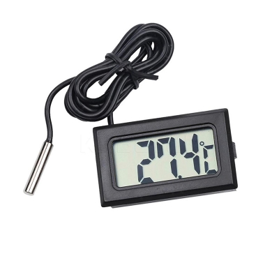 Picture of LCD Digital Thermometer Temperature Sensor Fridge Freezer Probe For Aquarium Refrigerator Black