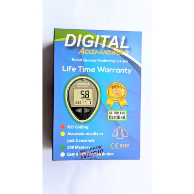 Picture of Blood Glucose Monitoring System (DIGITAL ACCU ANSWER) Multicolor