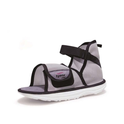 Picture of Cast Shoe Rocker sole is light weight, improves balance and helps in early ambulation. Provides protection to cast and enhance ease of walking. Hookloop closure system ensure good grip, flexibility in sizing. Prevents soiling and mechanical damage Multicolor