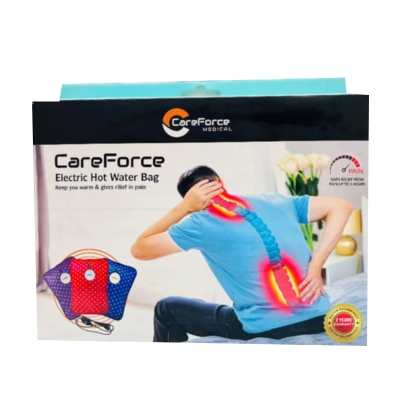 Picture of CareForce Electric Hot Water Bag 2 Years Guaranty Multicolor