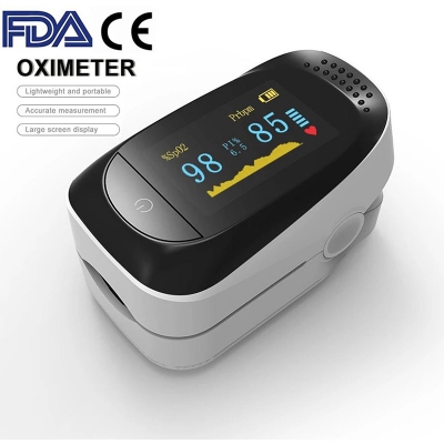 Picture of IMDK Fingertip Pulse Oximeter Portable Finger Pulse Oximeter Oxigen Saturation Monitor OLED Heart Rate Health Care SpO2 