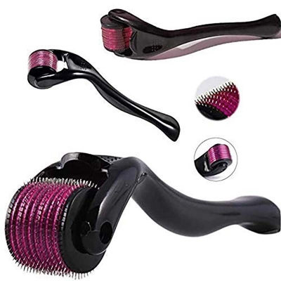 Picture of Derma Roller 0.5 mm 540 Titanium Needles Roller Treating Acne, Scars, Skin Hair Loss, Wrinkles, Blackheads, Ageing- Reducing Blemishes Scars Potholes Cellulite Stretchmarks 