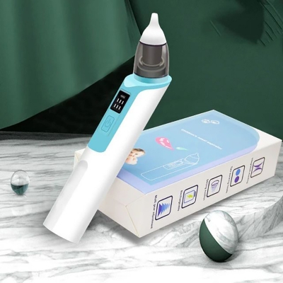 Picture of New Rechargeable Baby Nese Cleaner Silicone Adjustable Suction Electric Child Nasal Aspirator Health Safety Convenient Low Noise 