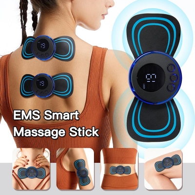 Picture of Neck Rechargeable Massager Electric Neck Massage EMS Cervical Vertebra Massage Patch for Muscle Pain Relief,Support Grey