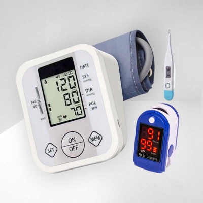 Picture of Voice Digital Bp Checking Machine, Digital Thermometer And Digital Pulse Oxymeter, 3 Combo 